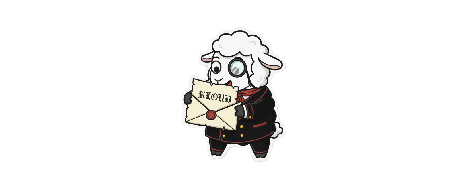 Mascot with letter